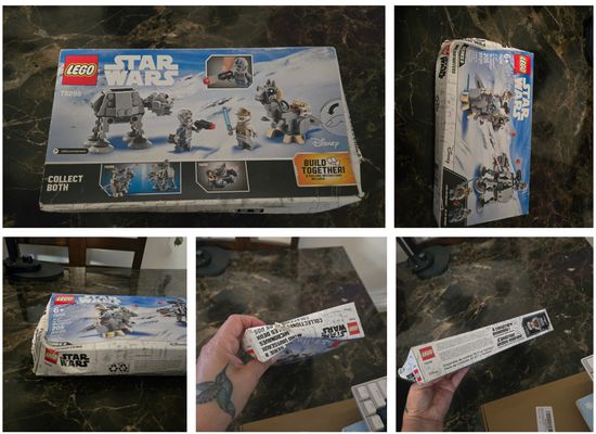 Lego Star Wars ATAT - unopened crushed box