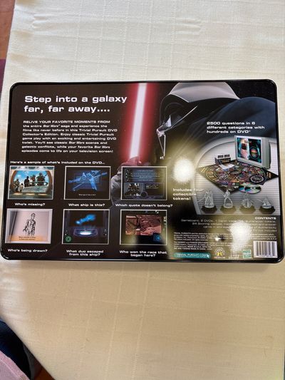 Star Wars trivial pursuit DVD game Saga edition