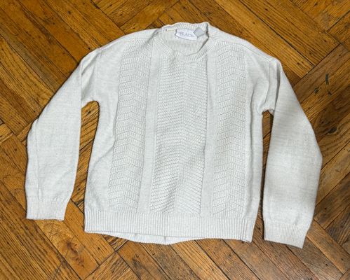 Childrens place off white knit sweater 5/6 5T/5