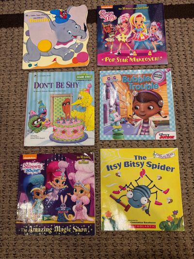 6 assorted books All in very good condition