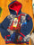 Spider man New- spider man fuzzy lines hoodie 5T/5