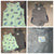 Carters New Sleeveless shirt with gray Dino spike overalls 6 Months