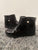 Gymboree Shiny Black Pearl Bow Zip Boots  1 (Big Kid)