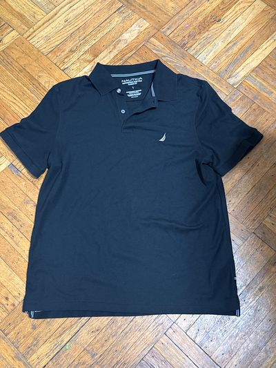 Black nautica polo top  Men's - L