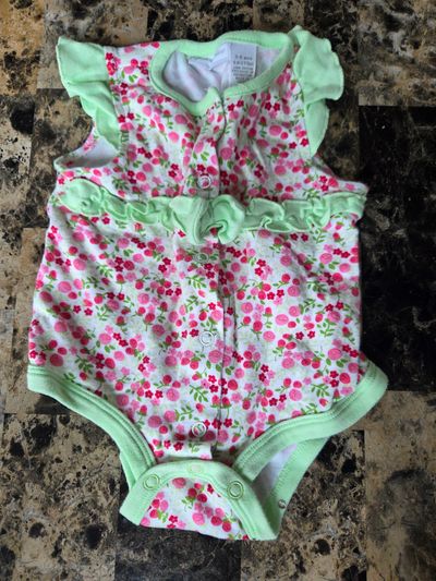 First impressions short sleeved onesie  3-6 Months
