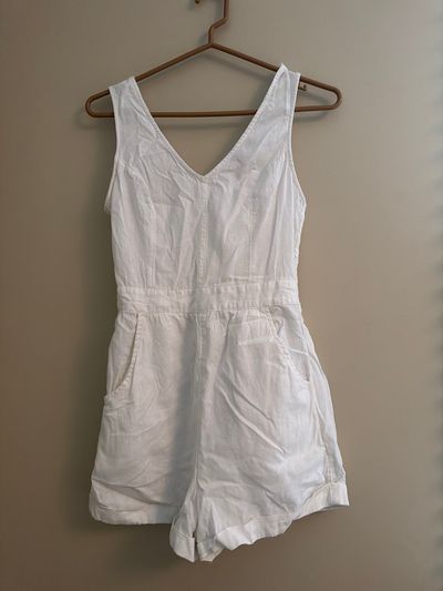 American Eagle White Romper Shorts Women's - S