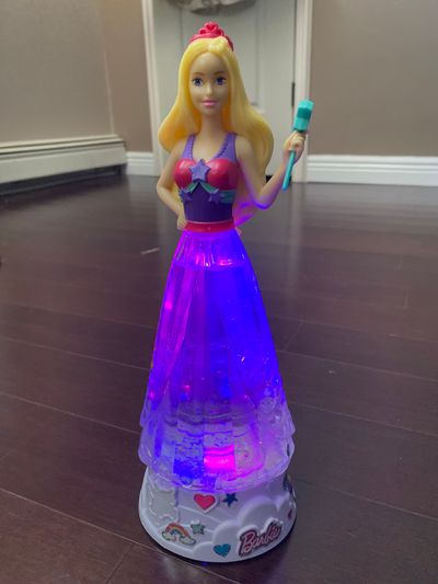 Barbie Barbie light up lamp with sparkles