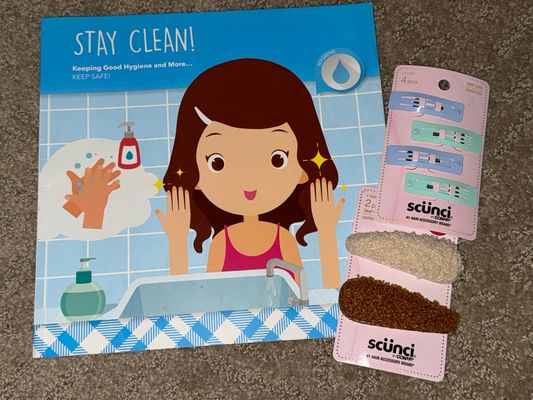 Stay Clean Book plus brand new hair clips Stay Clean Book plus brand new hair clips