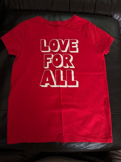 Cat & Jack Red Love For All Tshirt 7-8