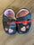 Teeny Toes Adorable brown Velcro shoes with pink hearts 2 (Infant Shoe)