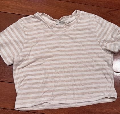 Cropped striped ss tee  Junior M - 4