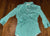 New York and Company Womens green and white mid sleeve stretch button down shirt Women's - S