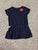 Oshkosh Navy blue short sleeve w pink flower 6T/6