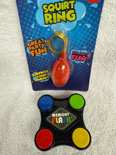 Mini Memory game and Brand New Prank Squirt Ring Mini Memory game and Brand New Prank Squirt Ring