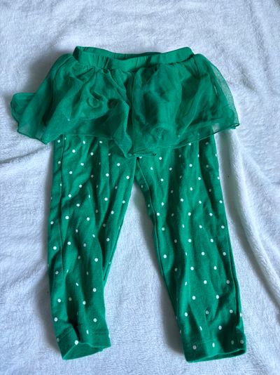 Carters Green tutu pants great for st pats day 18 Months