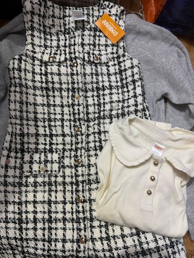 Gymboree new with tags Tweed Dress & Matching top Top worn once dress $70 retail both size 7 7-8