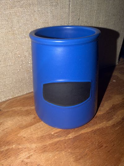 Ceramic Blue Pencil Jar
