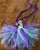 Beautiful mermaid dres with crocheted top and tutu  4T