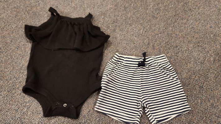 HB Summer Top and shorts 0-3 Months