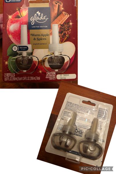 Glade Warm, apple and spice limited edition oil plug in refill