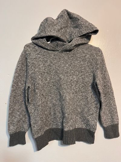 Old Navy Grey Hooded Sweatshirt 3T