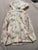 Old navy Pale yellow with pink flowers zip up hoodie 3T