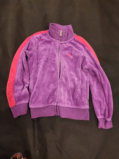 Puma Puma purple velour jacket 5T/5