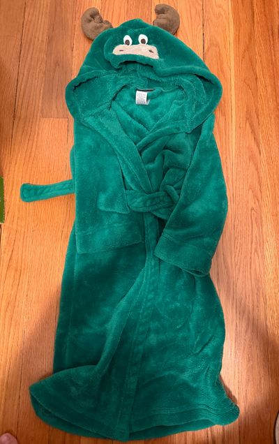 Joe boxer Fuzzy Moose robe 4T 4T