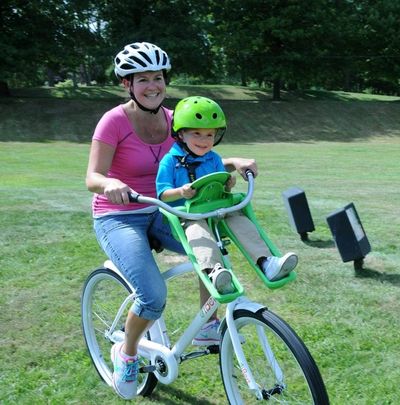 Ibert Bike Front Riding Seat Excellent condition Recommend age 1-4 watch installation video on Amazon