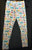 Spotted Zebra White Leggings with Animals 7-8