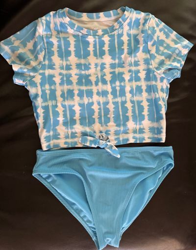 Wonder Nation Blue 2pc Swimwear 10-12