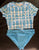 Wonder Nation Blue 2pc Swimwear 10-12