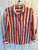 H&M Size 4 collared red/white striped button up Women's - S