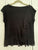 Banana Republic Like new. Black ruffled detail top.SS Women's - S