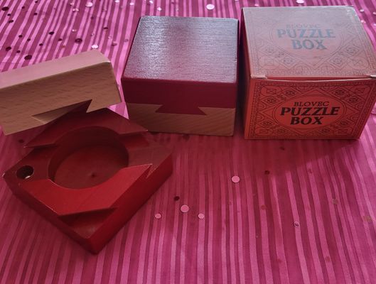 Blovec 1 NEW  puzzle box great for money gift notes key