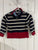 E-Land Striped toddler quarter zip sweater 4T