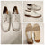 NEW LESTER light beige leather shoes 13 (Lil' Kid)