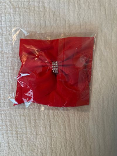 New in Bag Red Girls Bow