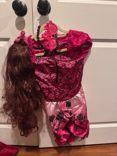 Ever after high costume with wig size 4-6  5T/5