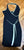 New cross over halter dress black white sz L  Women's - L