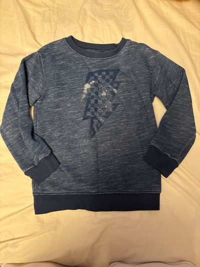 Garanimals 4 Lightning logo blue sweatshirt 5T/5