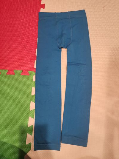 blue thermal leggings 23.5 inch length long. blue thermal leggings 6T/6