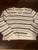 In charge White Black and Tan long sleeve sweater Women's - M