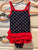 Carters 9 month patriotic bathing suit Great condition. Red white and blue with ruffle butt 9 Months