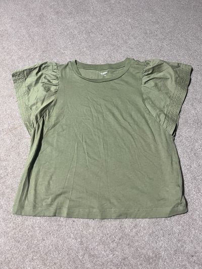 Old Navy Sage green flutter sleeves top SS Women's - S