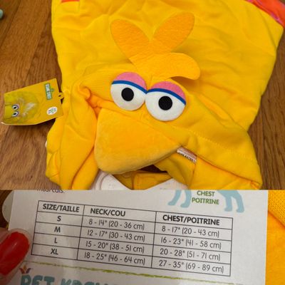 Sesame Street New- big bird costume size XL