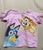 Bluey Pink bluey bingo short sleep shirt 3T