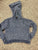 Forever 21 Blue chenille hoodie crop sweater 5T/5