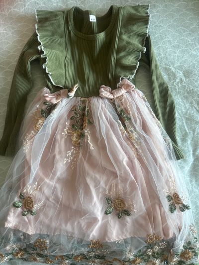 Fancy holiday or winter dress  4T