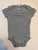 Carters Blue/White Striped Onesie 6 Months
